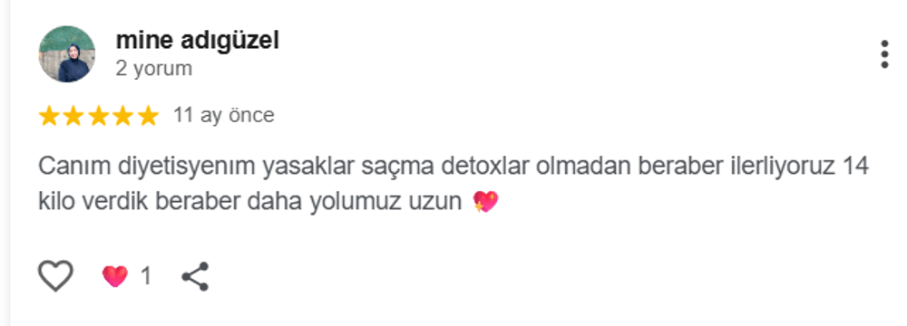 Google danışan yorumu 10