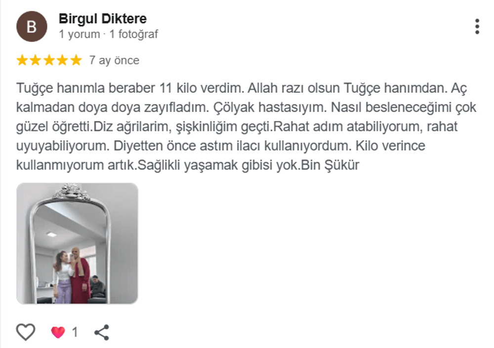 Google danışan yorumu 2