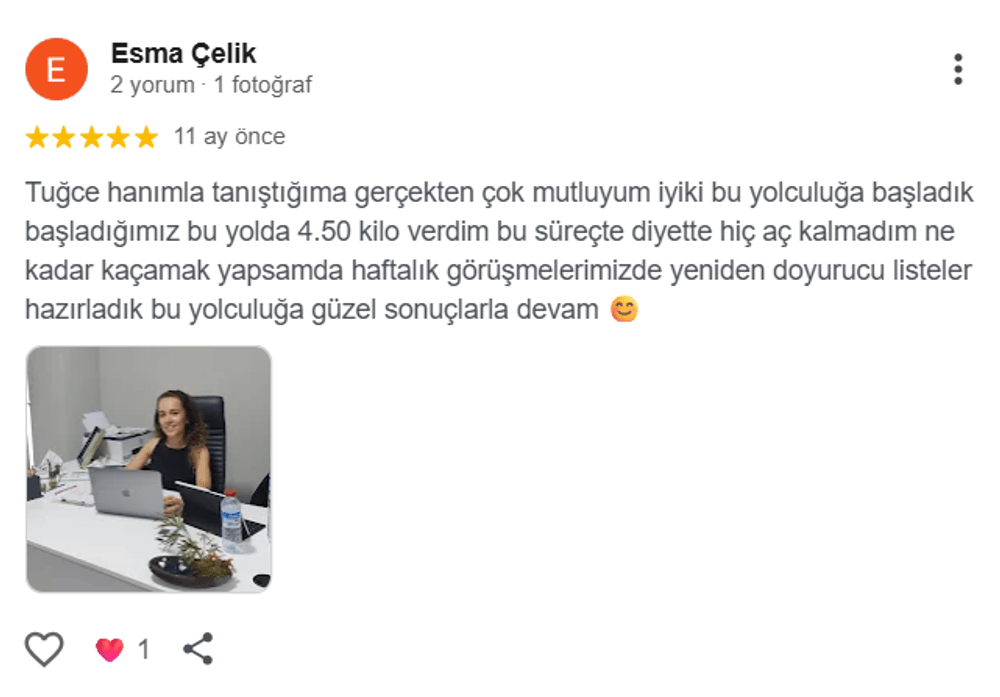 Google danışan yorumu 5